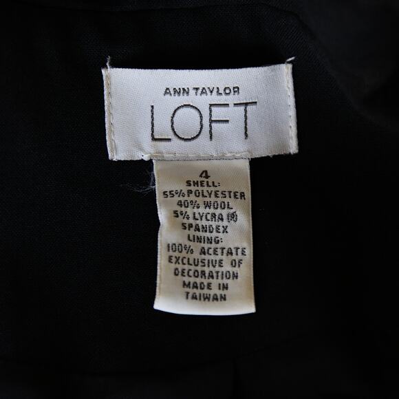 Ann Taylor LOFT Wool blend long jacket size 4 S - Picture 4 of 4